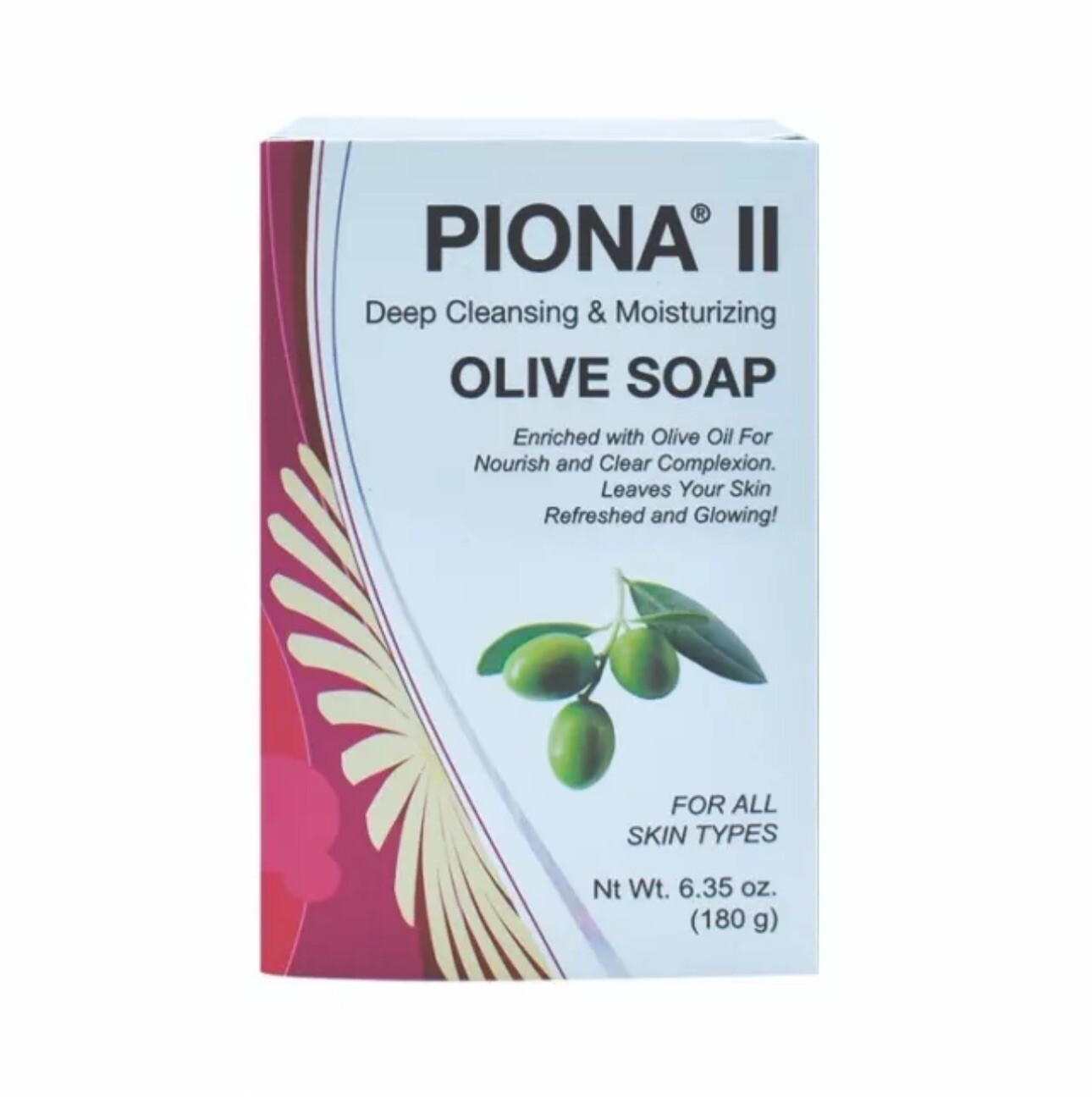 PIONA ll Deep Cleansing & Moisturizing OLIVE Soap 6.35 Oz.