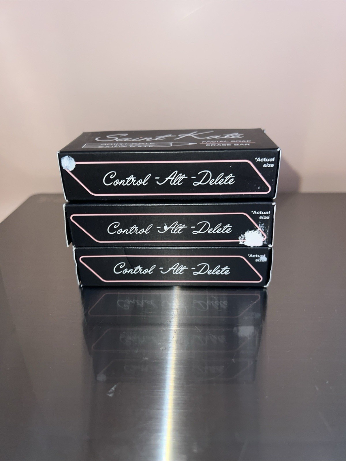 3 Saint Kate Erase Bar Facial Soaps 1.65oz Arts Hotel Rare Collectible New