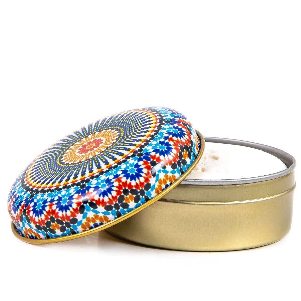 Pure Plant Oil Metal box Turkish Soap Moroccan Mosaic Pattern Scented Soap Box