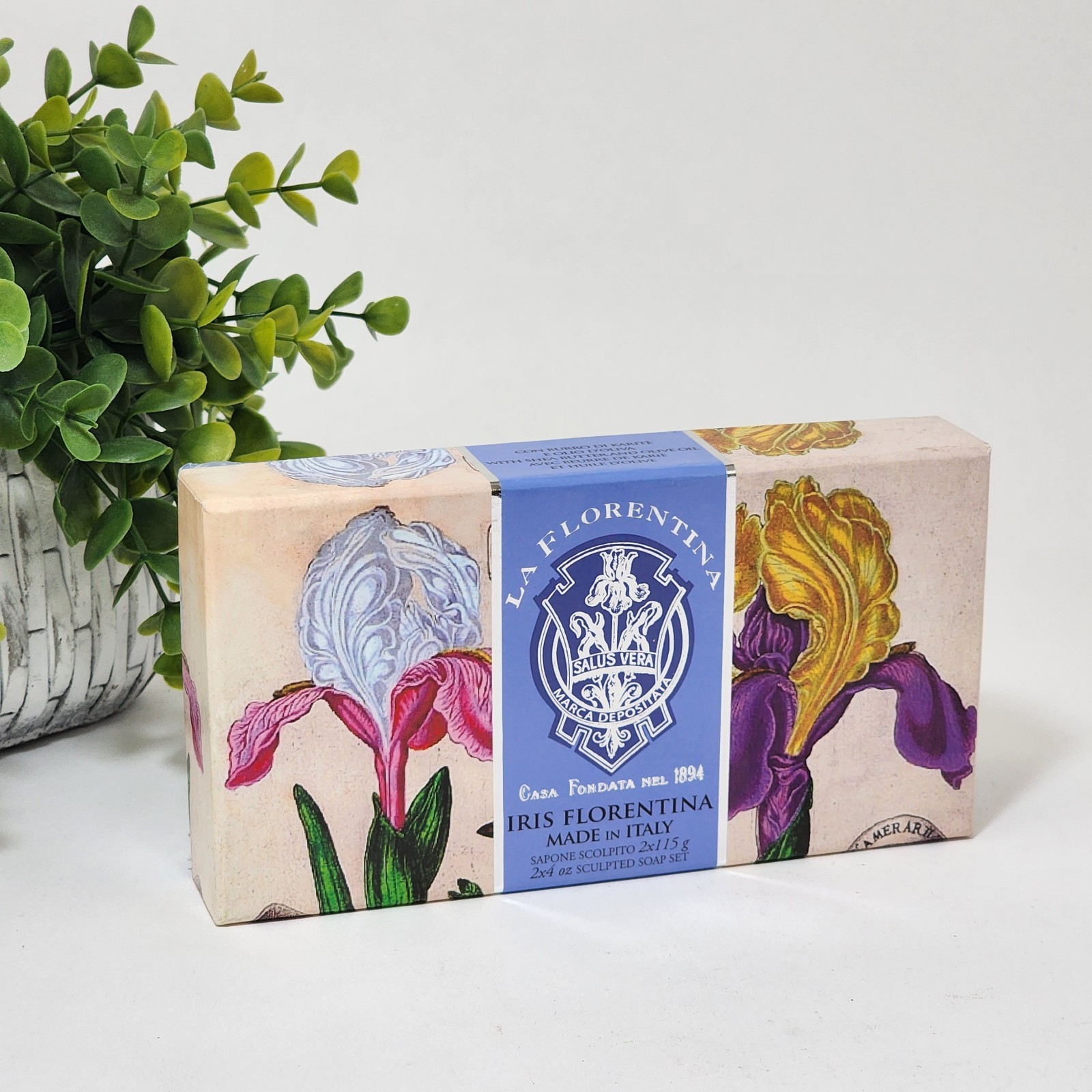 La Florentina Florentine Iris Scented Soap Bar by Saponerie Mario Fissi Gift Set