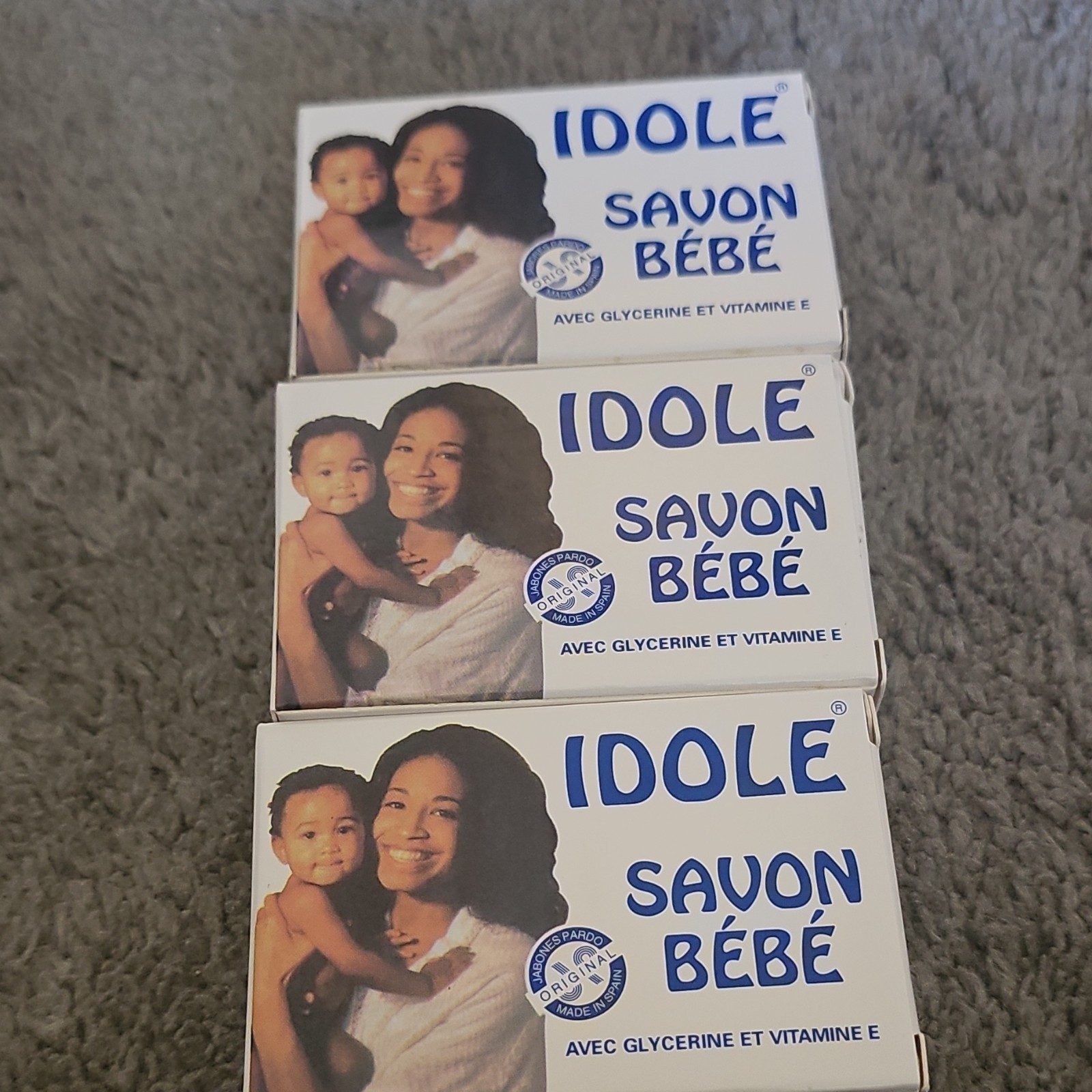 IDOLE Savon Bébé Baby Body Bar Soap Multipack w/ Glycerine & Vitamin E