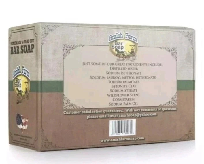 NEW – Amish Farms – Handmade Bar Soap – 6 pack