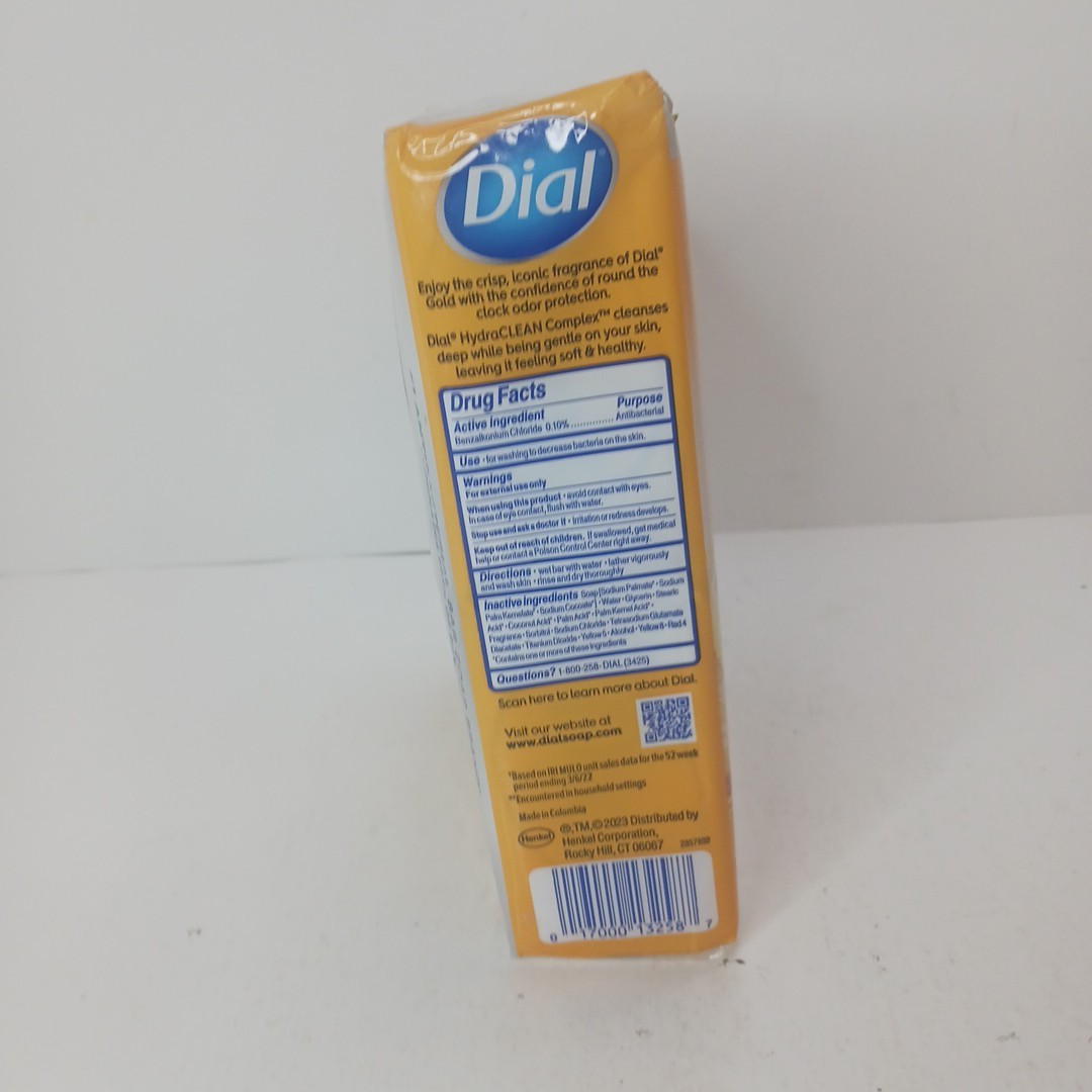 12 Dial Bar Gold Antibacterial Deodorant Soap For Healthy Skin 4OZ/113g (48oz)