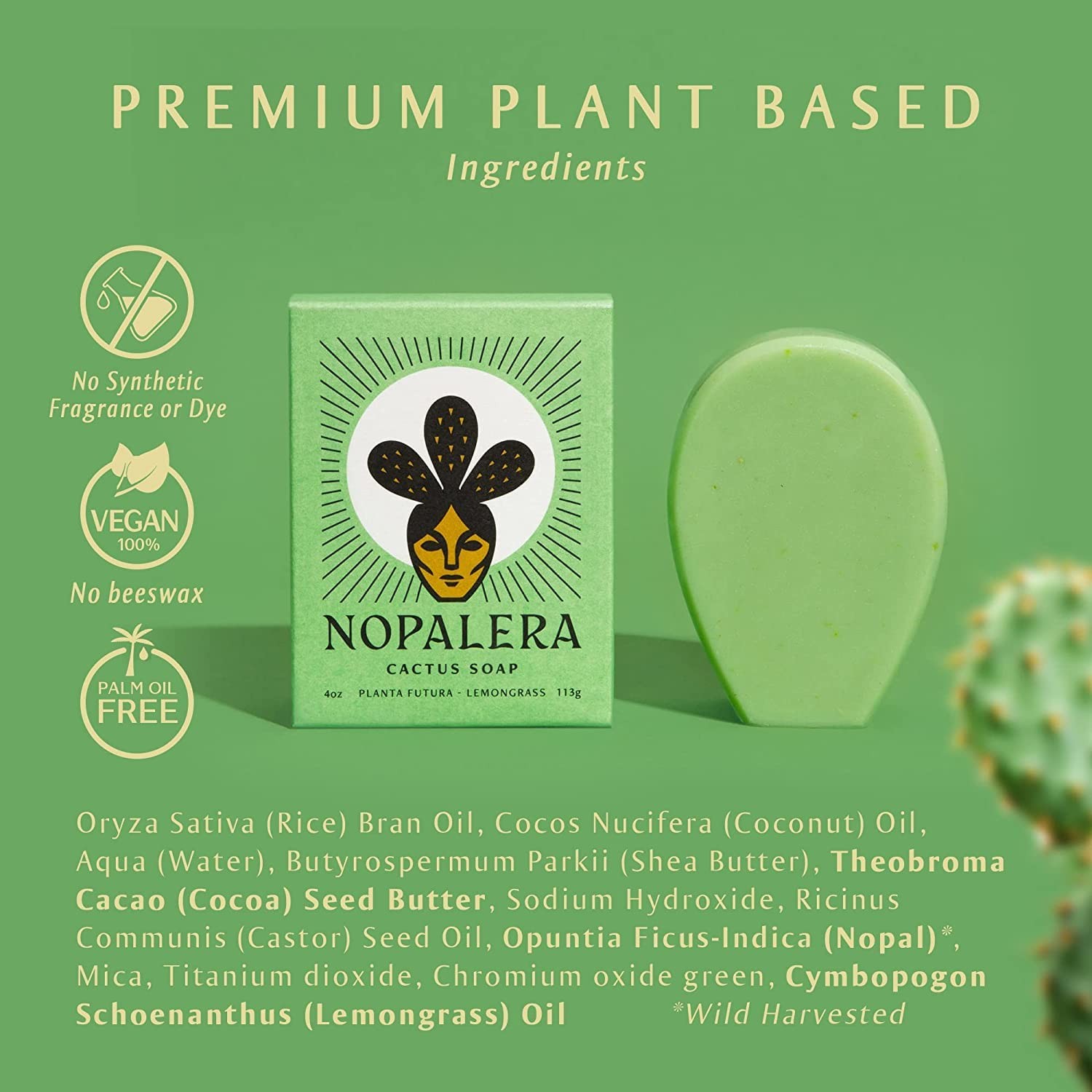Bar Soap, Lemongrass Essential Oils – Natural Body and Cleanser, Moisturizing…