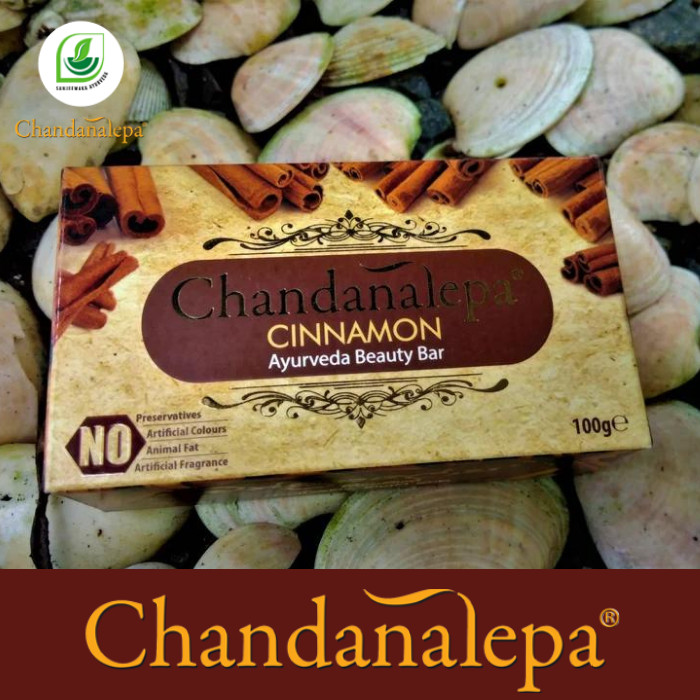 Ceylon Chandanalepa Cinnamon Ayurveda Beauty Bar Soap 100g