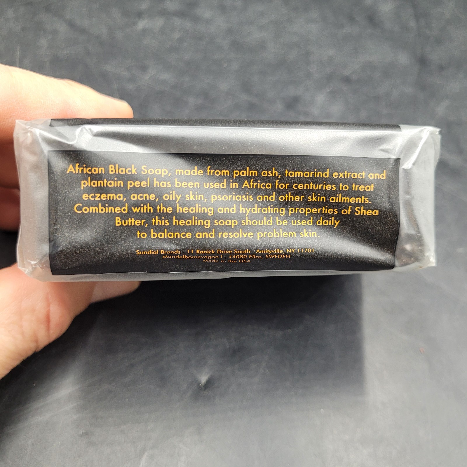 Shea Moisture African Black Soap w/ Shea Butter Acne Troubled Skin 8 oz Bar