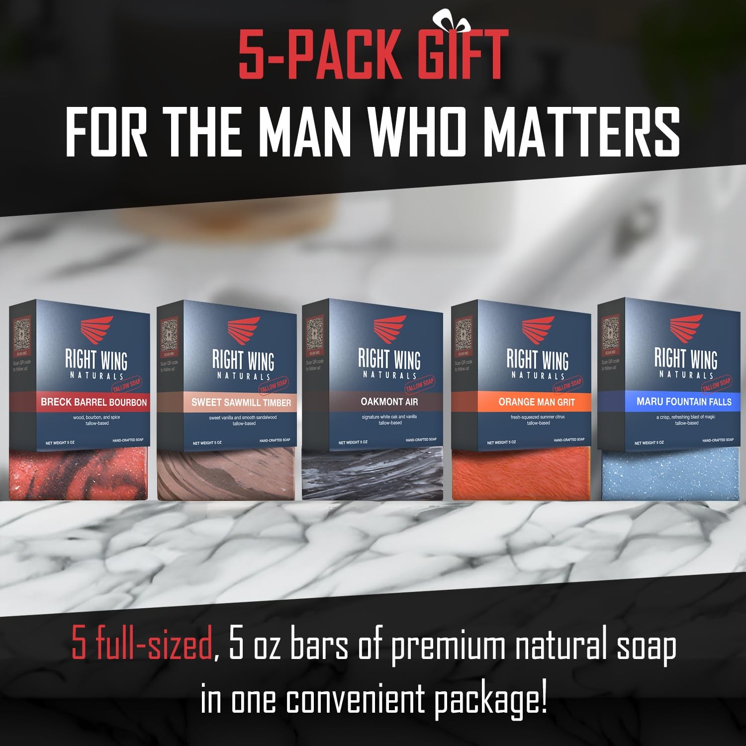 Bar Soap Gift Set for Men | Handcrafted Cold-Pressed | Handmade Organic Soap …