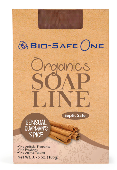 Bio-Safe One, Inc. – Sensual Soapman’s Spice Organic Soap Bar 3.75 oz Homemade