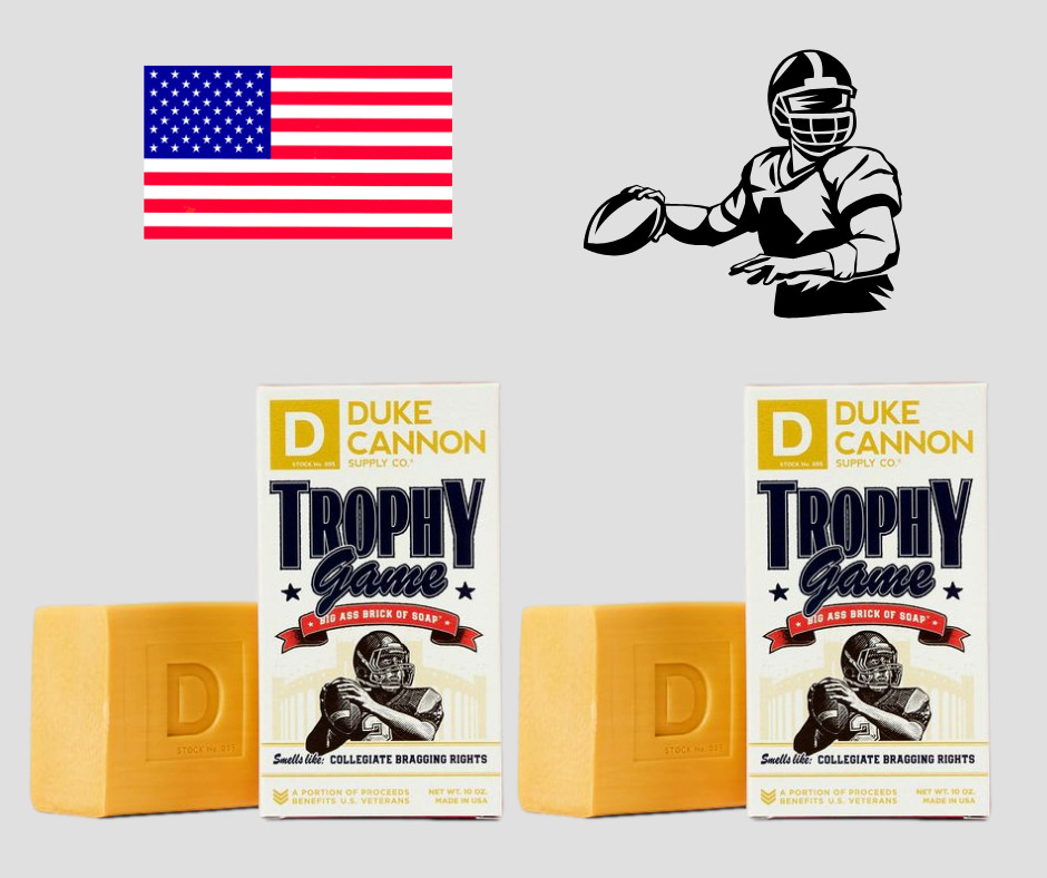 Duke Cannon Trophy Game Soap Big Ass Brick Soap Men Lot of 2 Benefit USA Vet s