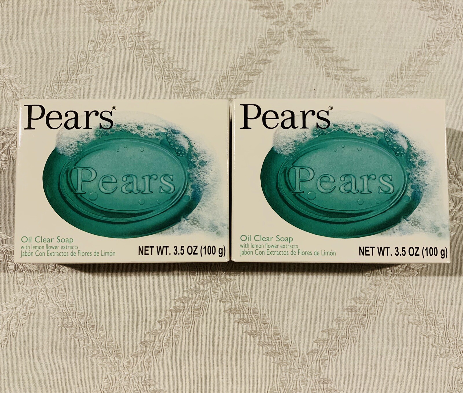 2 Unilever Pears Lemon Flower Extract Dermatologists Tested Soap 3.5 oz