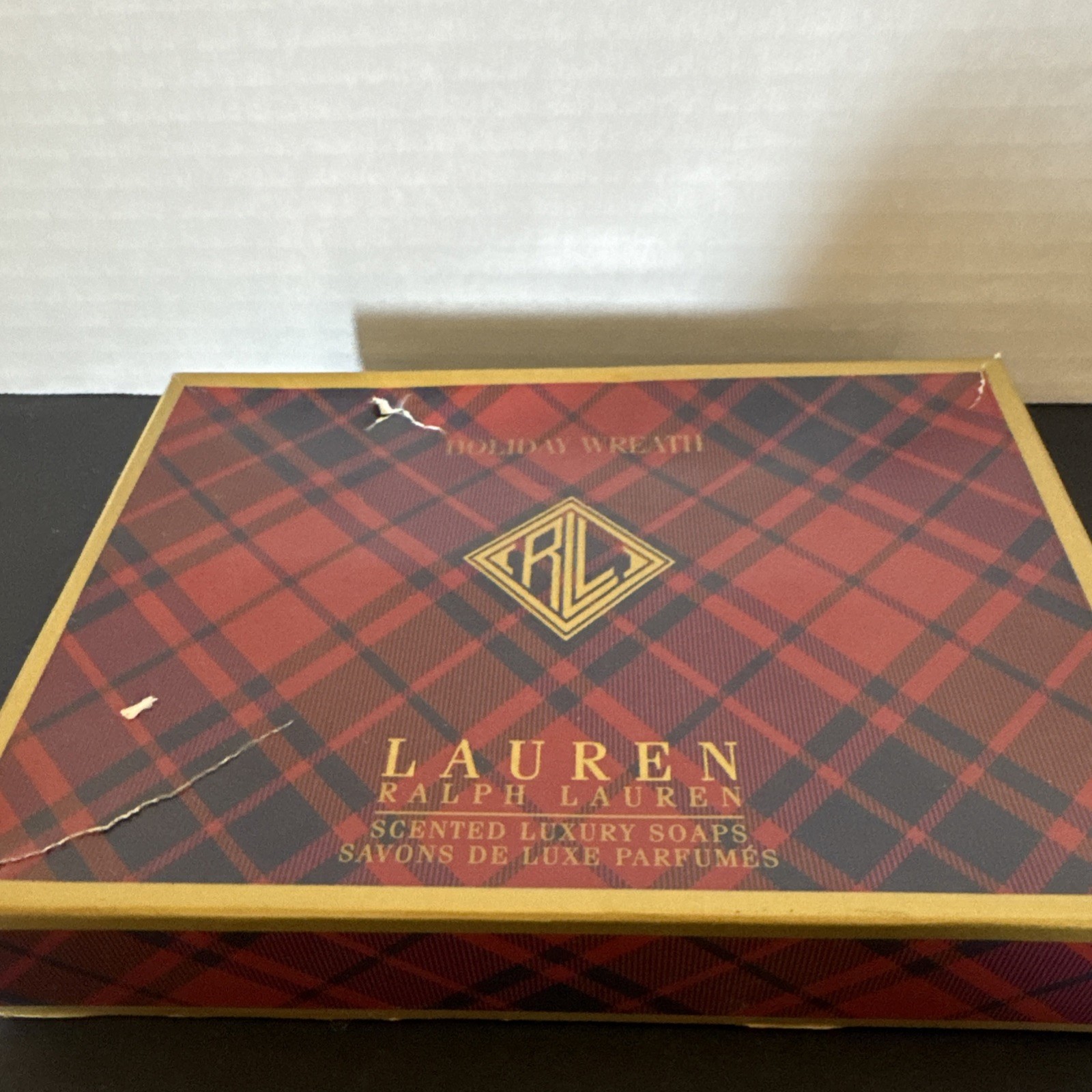 Rare Ralph Lauren Holiday Wreath Scented Luxury Soap Set 6 Guest Soaps