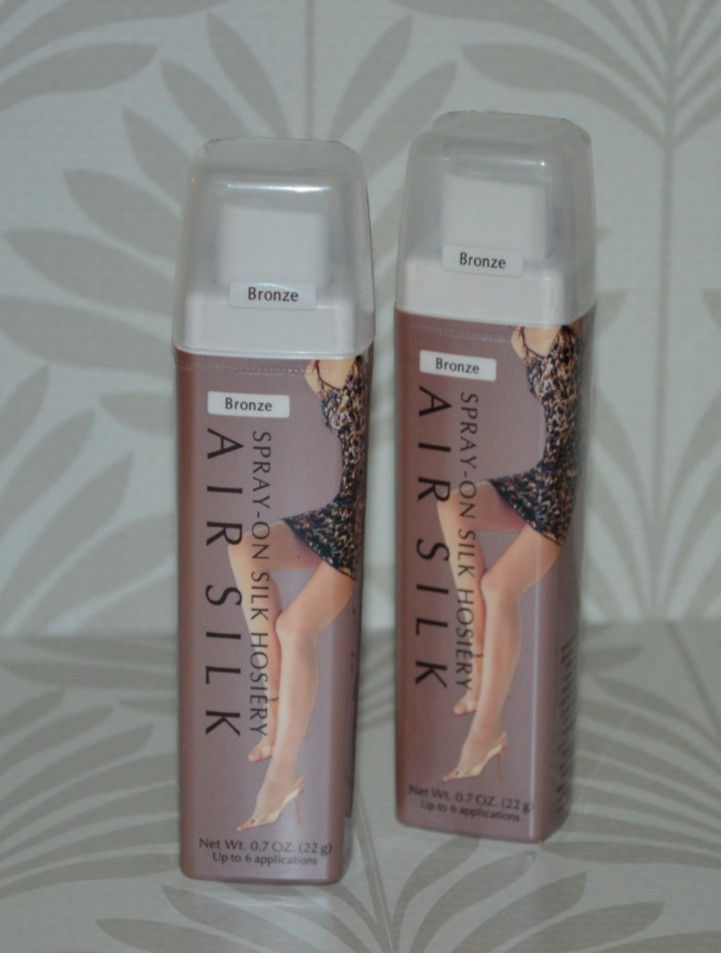 2- Air Silk Spray-On Silk Hosiery Bronze 0.7 oz Travel Size New