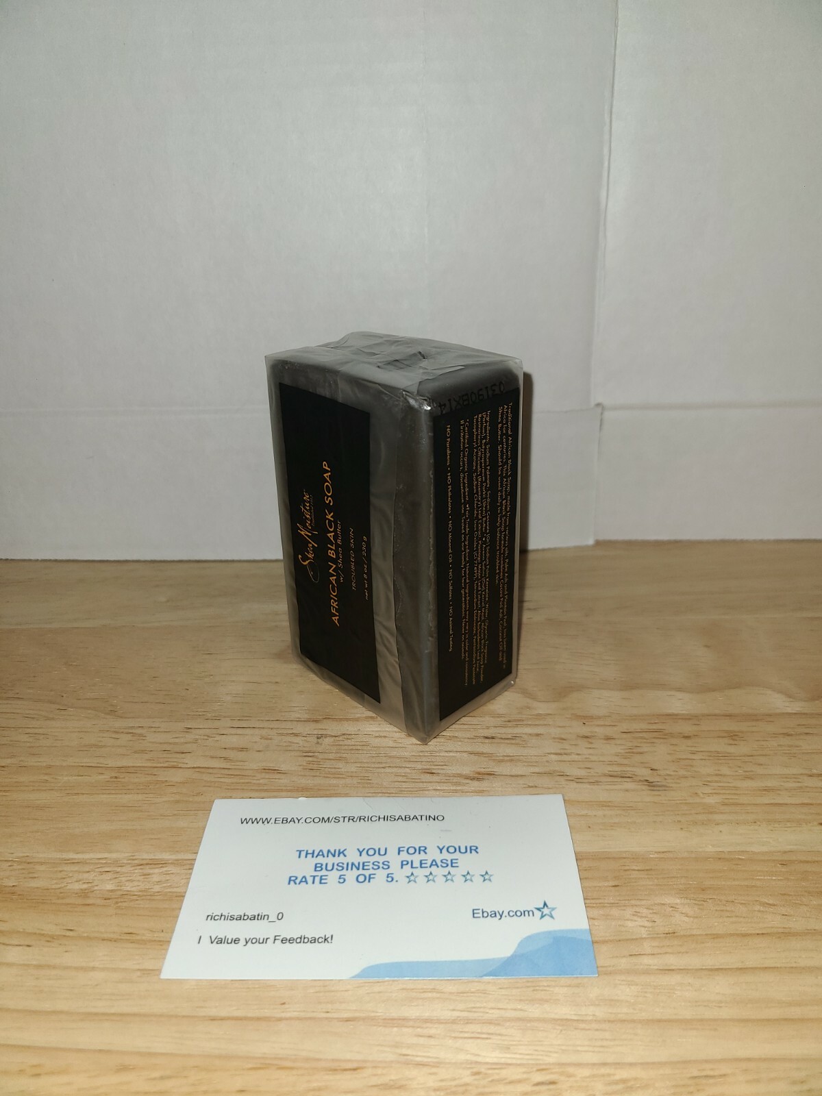Shea Moisture African Black Bar Soap With Shea Butter 8 oz