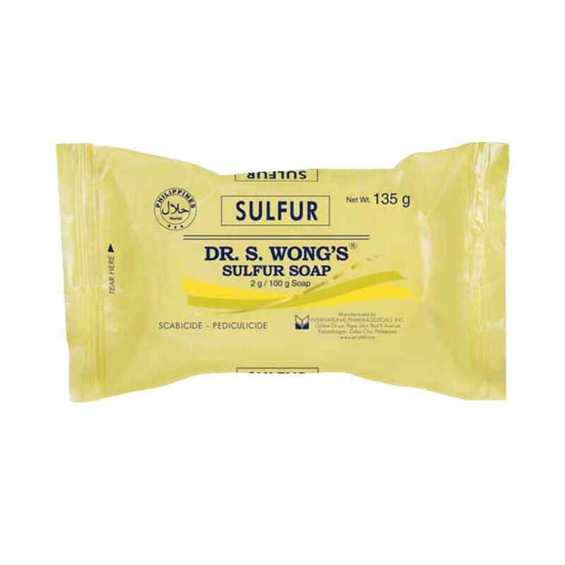 Dr. Wong Sulfur Soap Regular 135g, Beauty & Personal Care, Antifungal soap