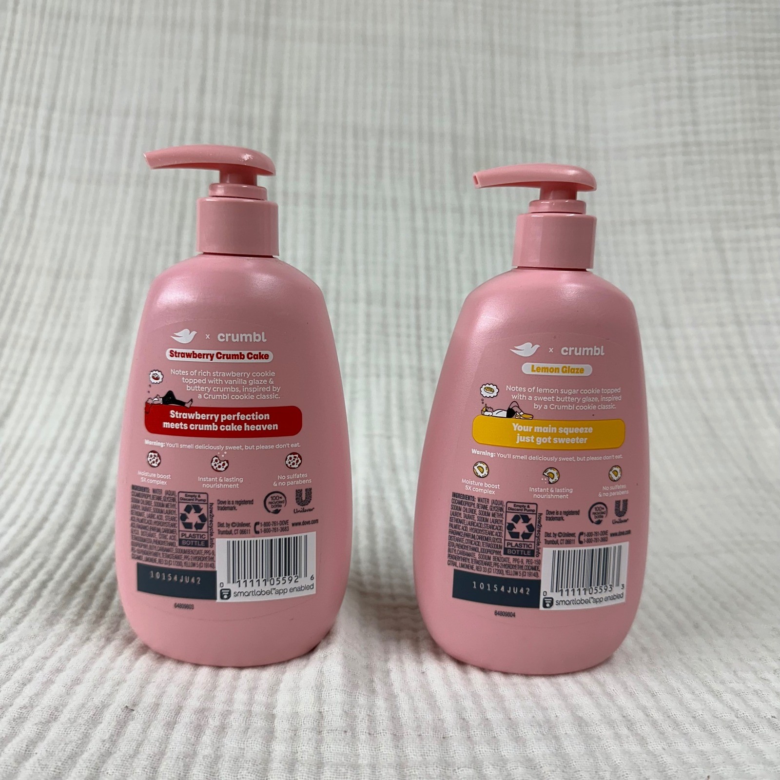 Dove X CRUMBL STRAWBERRY CRUMB & LEMON GLAZE Hand Soap Limited Edition 12 OZ