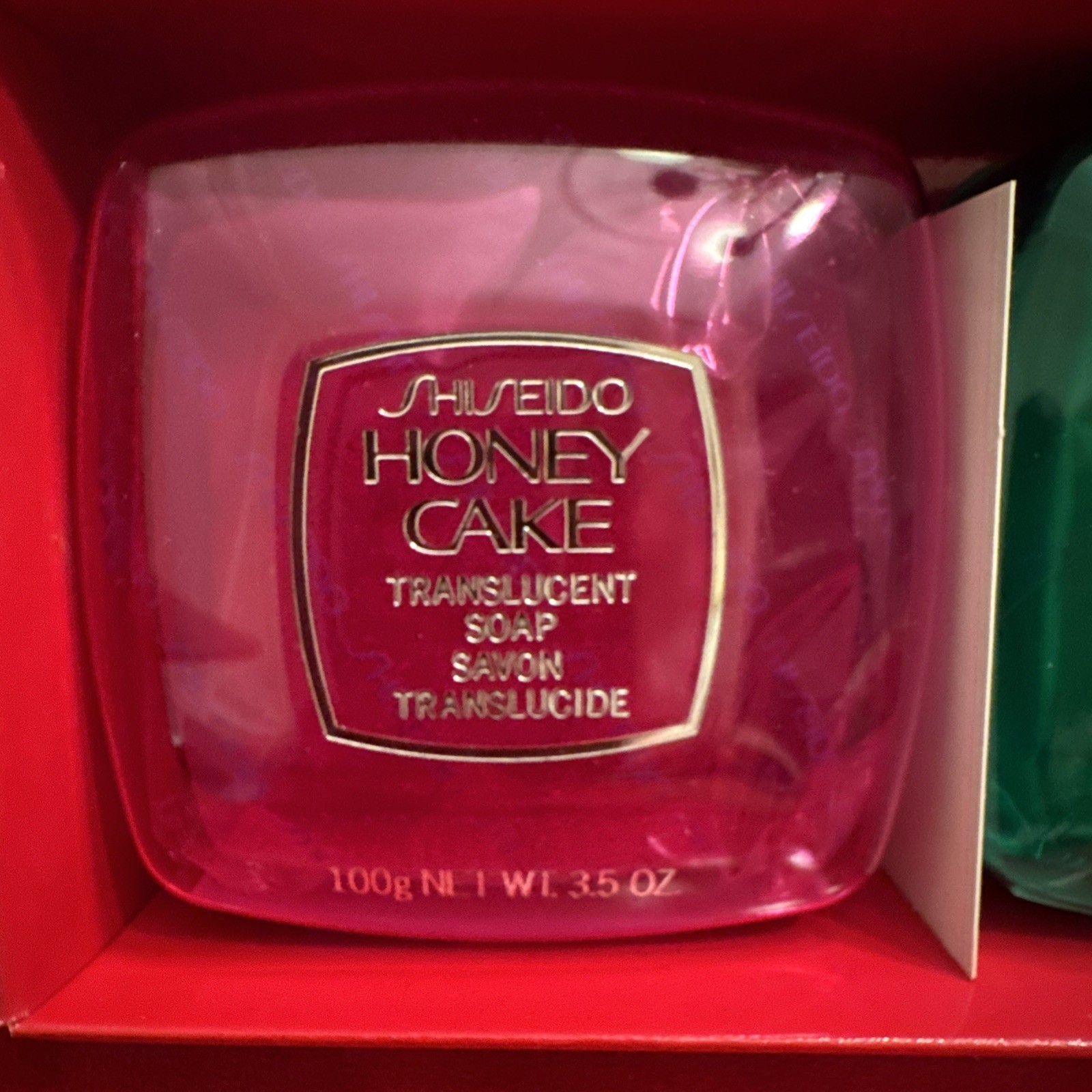 Shiseido three Honey Cake Translucent Soap In a box