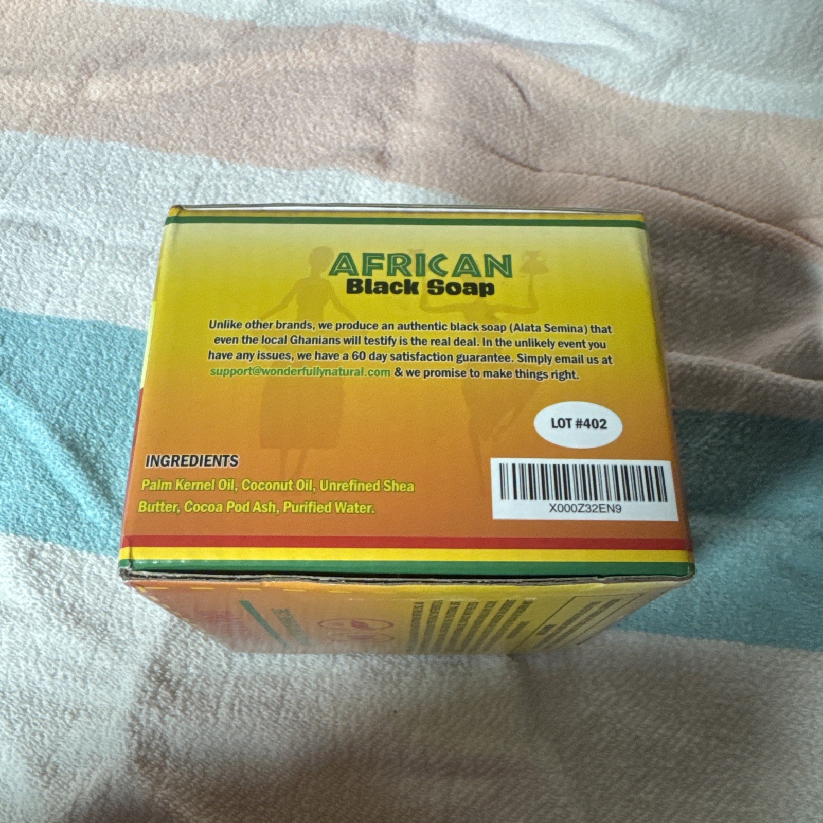 Organic African Black Soap – For Acne & Dark Spots | Natural Vegan 1 Lb.