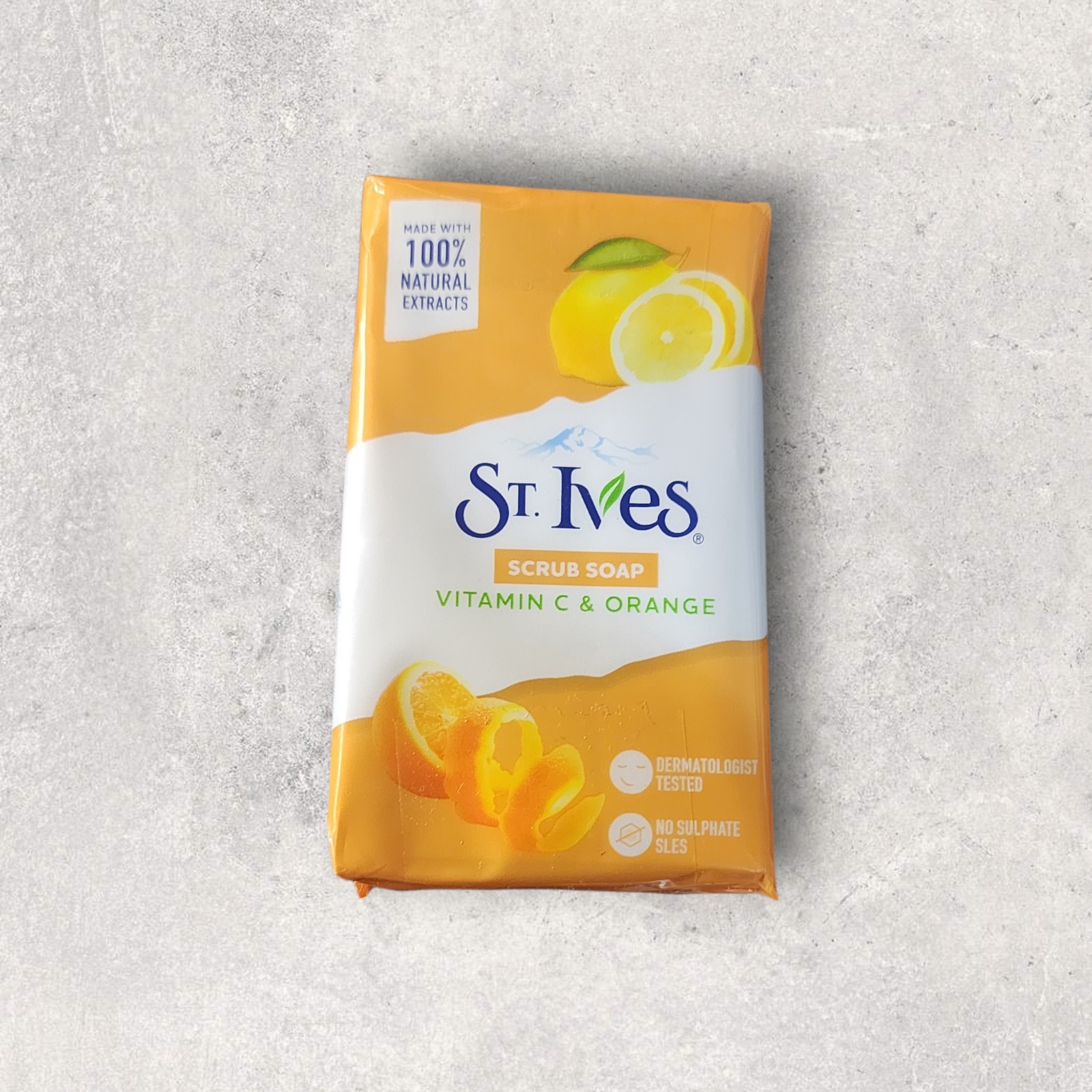 St Ives Scrub Soap Vitamin C & Orange 3.5 oz Bars 4-Pack New Sealed