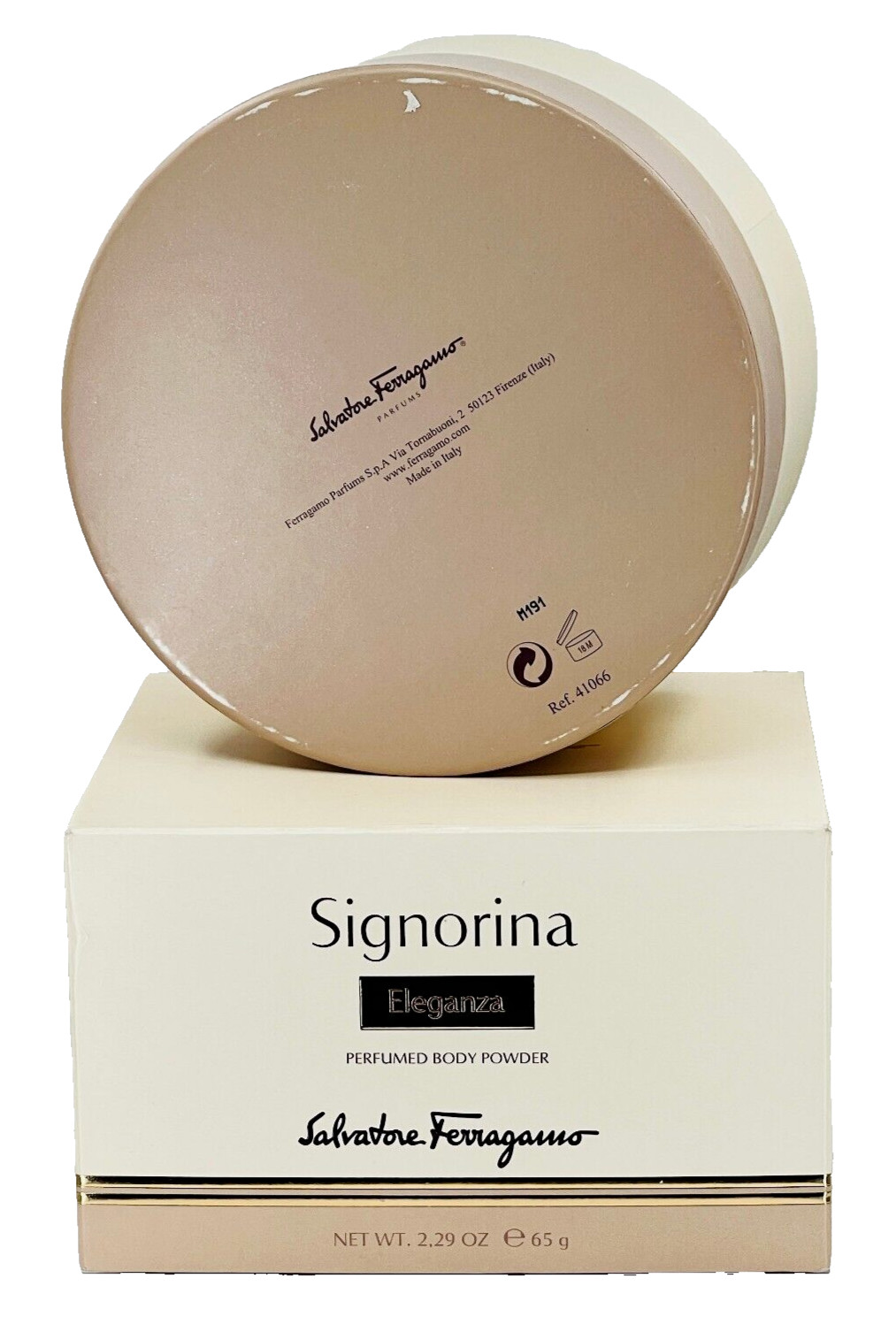 Salvatore Ferragamo Eleganza perfumed Body Powder – 2.29 oz/65g – NIB