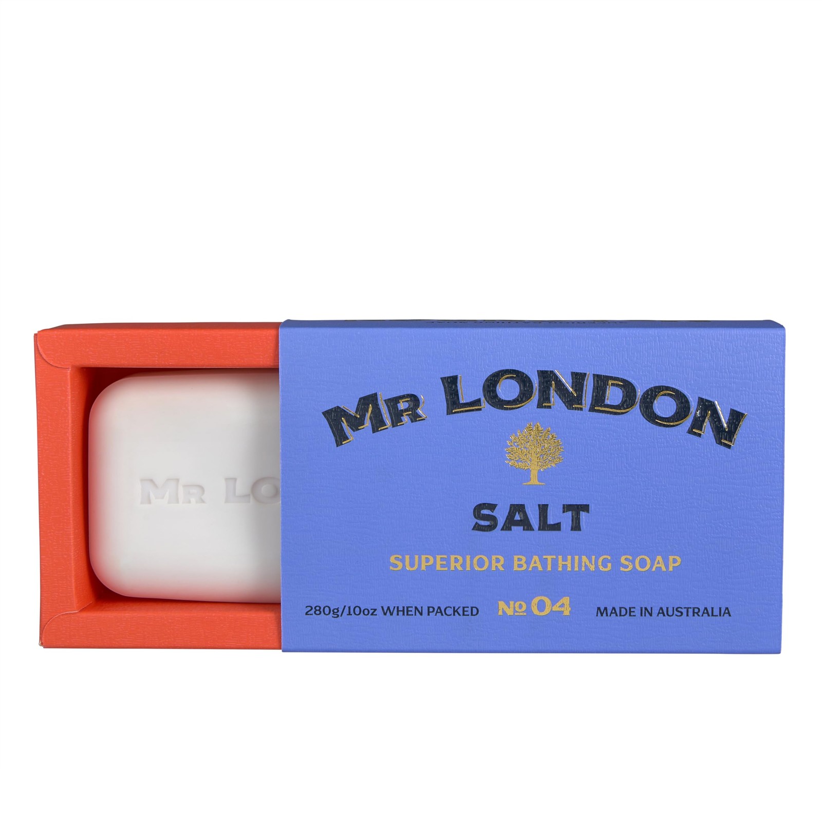 Mr. London Natural Soap Bar for Men (SALT), 10oz Superior Triple-Milled Bathi…