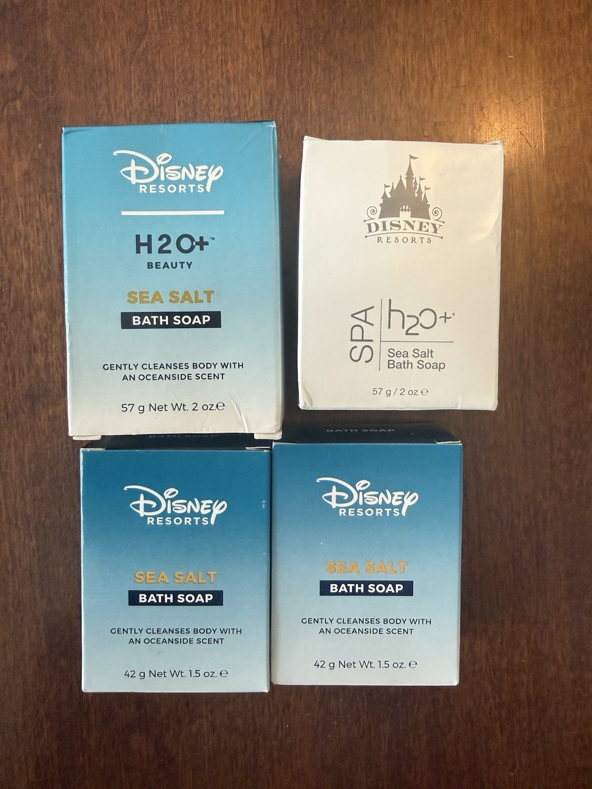Disney H2O+ Sea Salt Soap Lot of 6 Bath & Facial Bars Resort Spa Toiletries NEW