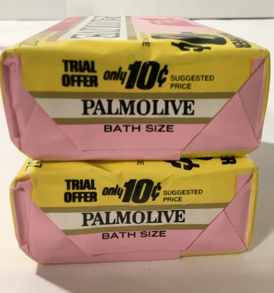Vintage Palmolive Pink Bar Soap Body, Hand 5 Ounces Each Lot Of 2 Sealed Pkgs