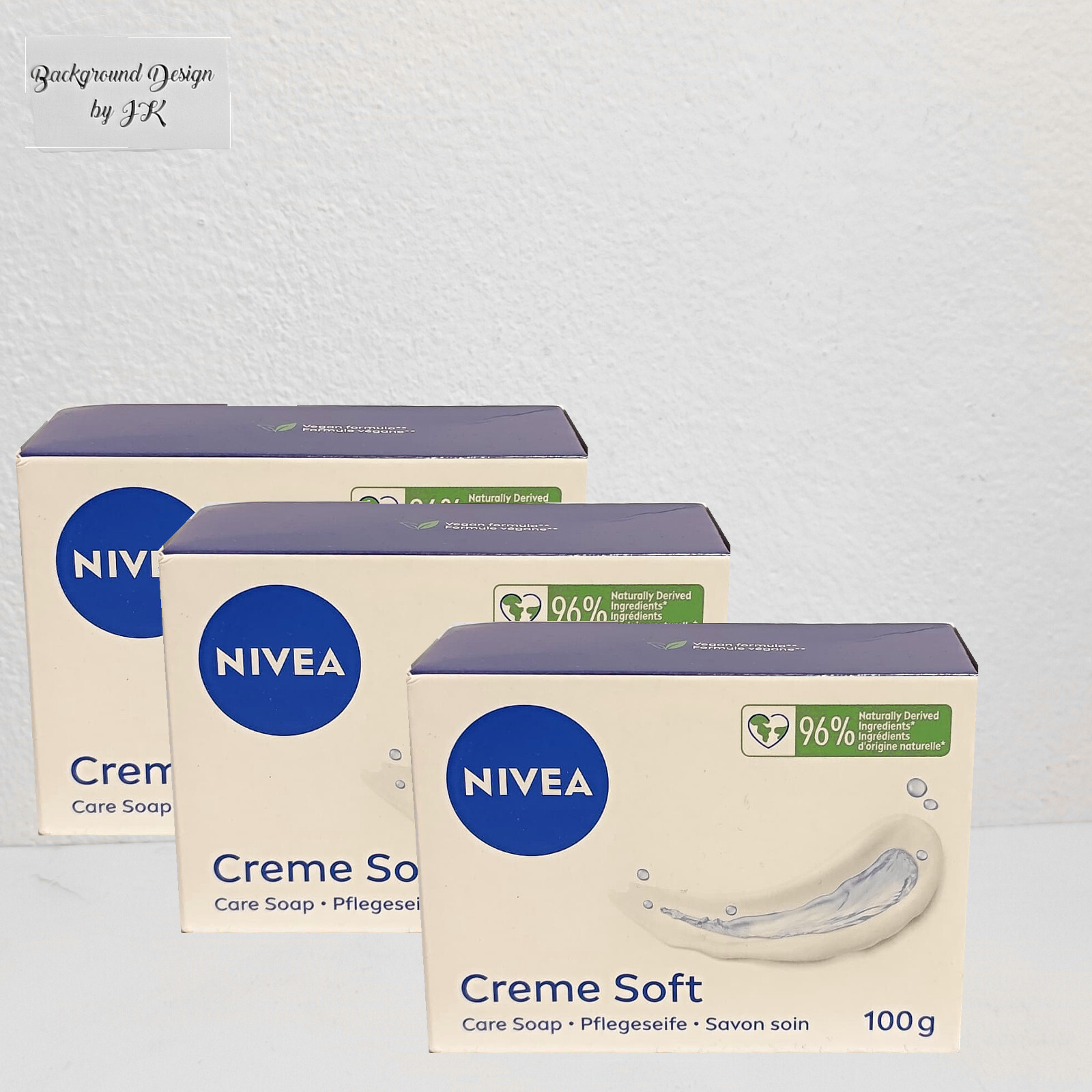 3X 100G Nivea Creme Soft Moisturizing Soap Bar