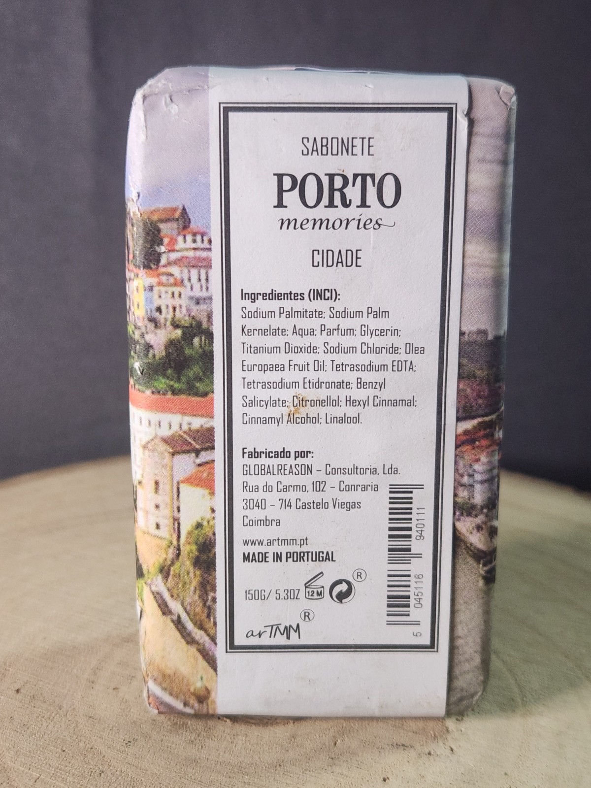 Sabonete Porto Memories Bar Soap Cidade 5.3oz Soap Bar~Made In Portugal