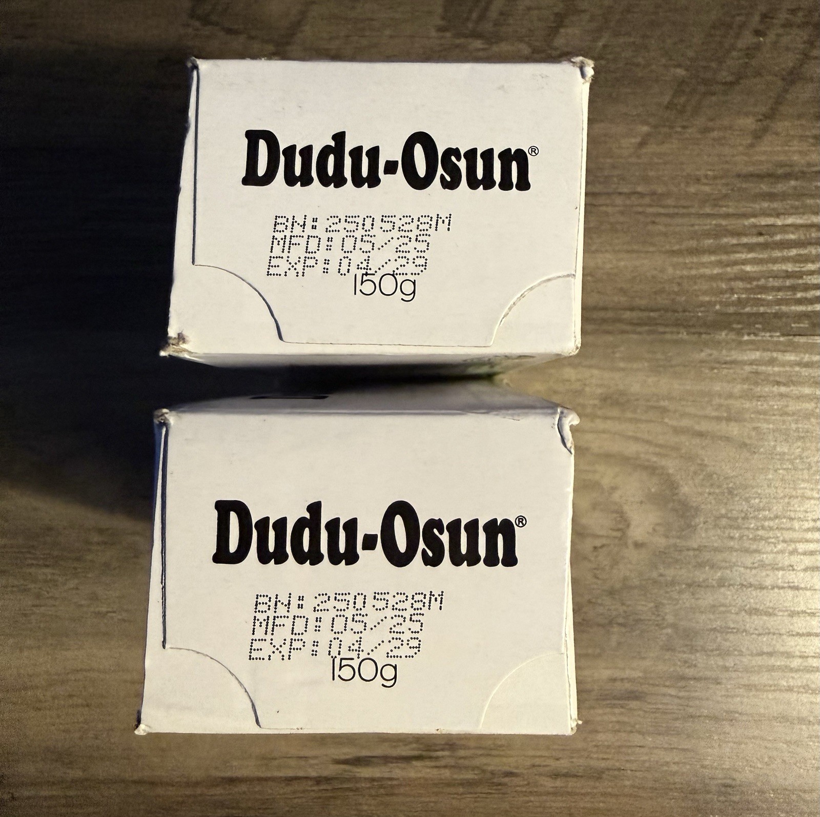 Dudu Osun Black Soap Pure Ingredients US Ship, Original, 150g (Pack of 2)