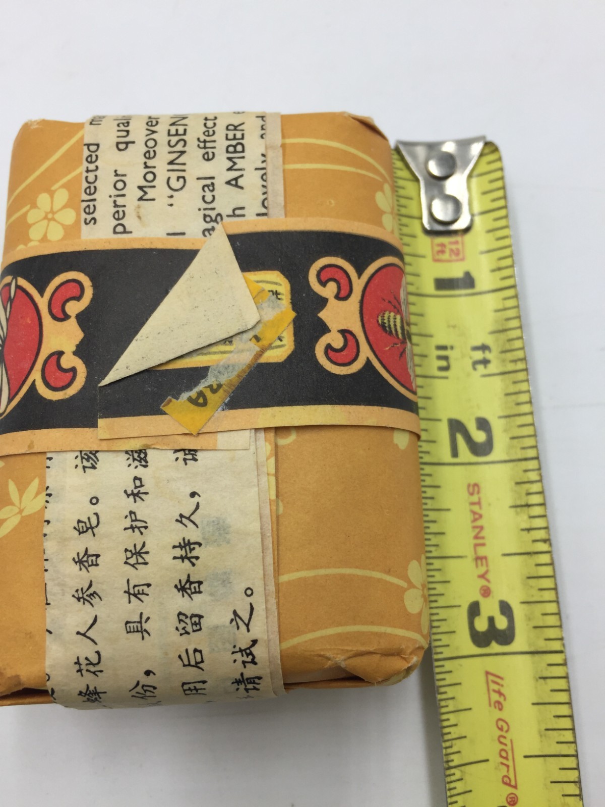 BEE & FLOWER BRAND Ginseng Soap,2.85 Oz,New In Paper Packaging