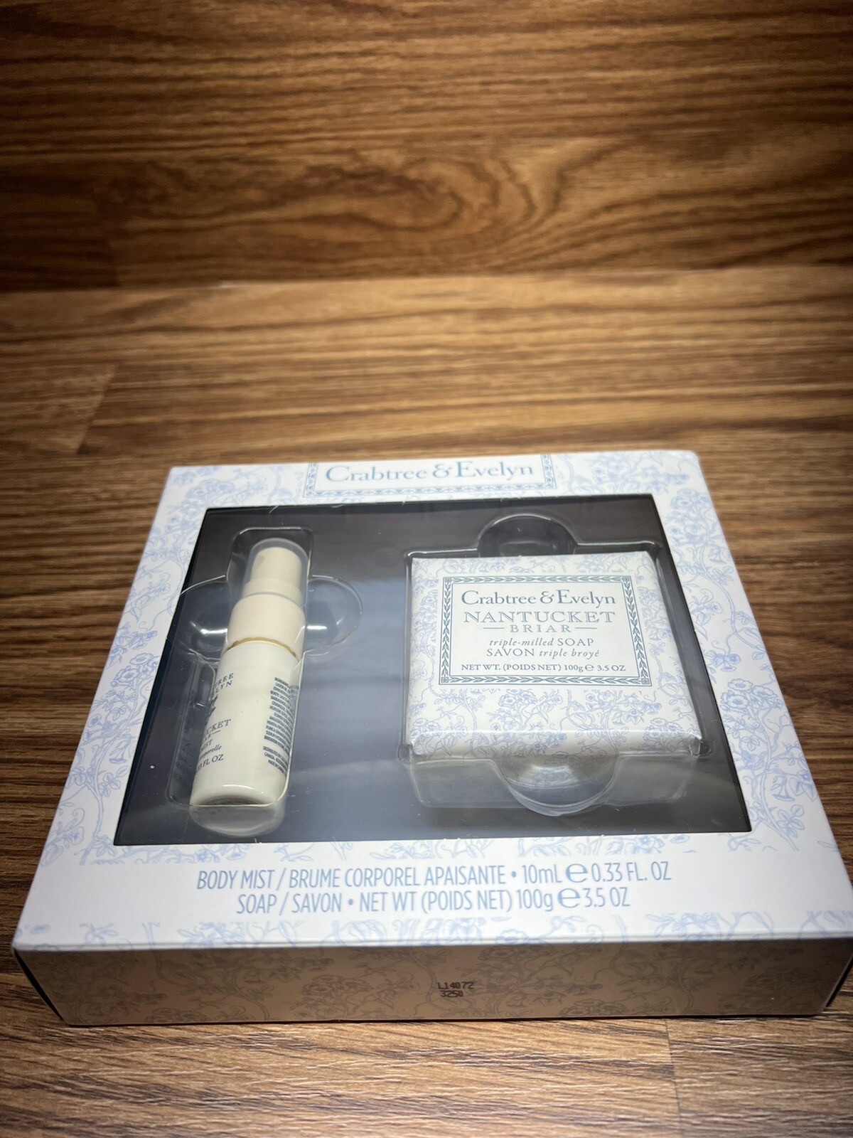 Crabtree & Evelyn Nantucket Briar Body Mist .33 fl oz & Bar Soap 3.5 oz. Gift