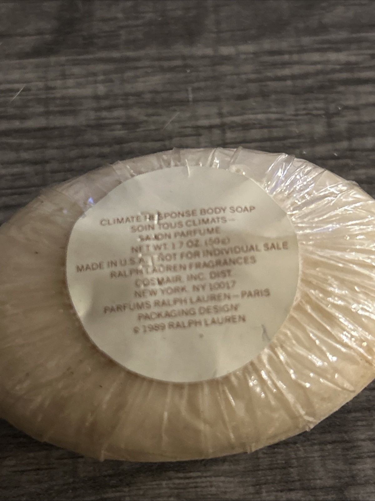 Vintage 1989 Ralph Lauren Climate Response Body Soap with Macadamia Nut Oil Soap