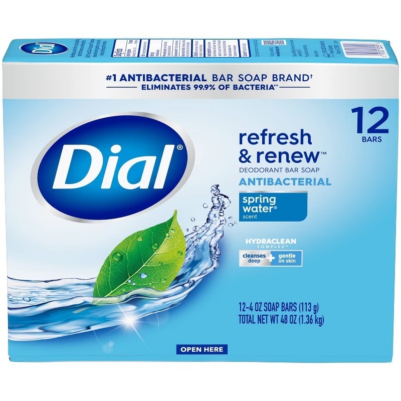 Refresh & Renew Spring Water Antibacterial Bar Soap – 4oz/12pk