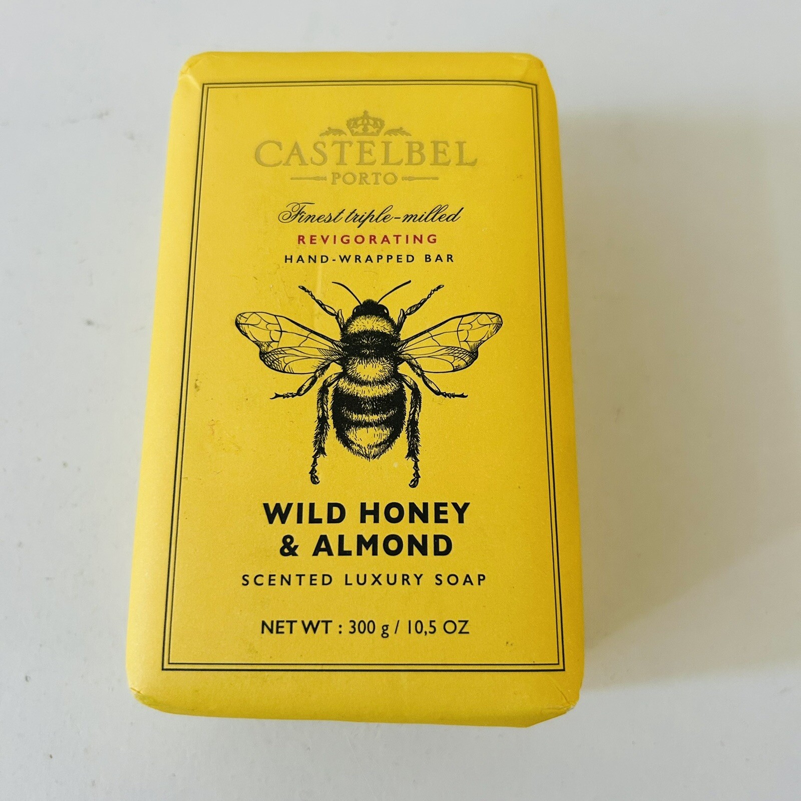 Castelbel Luxury Bath Bar Soap 10.5oz Triple Milled – Wild Honey & Almond