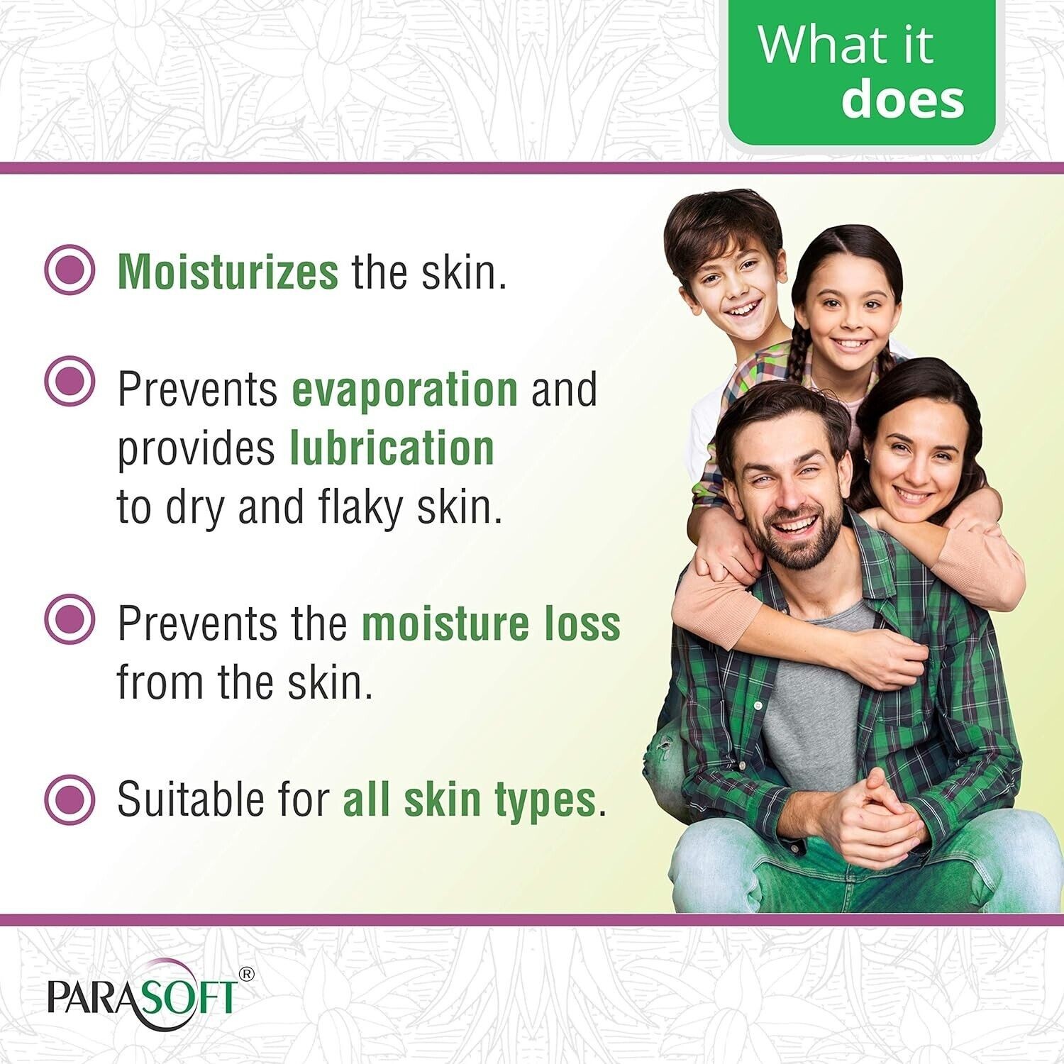 Pack of 4 Salve Pharma Parasoft Soap Dry Sensitive Skin Glycerine (100 gm)