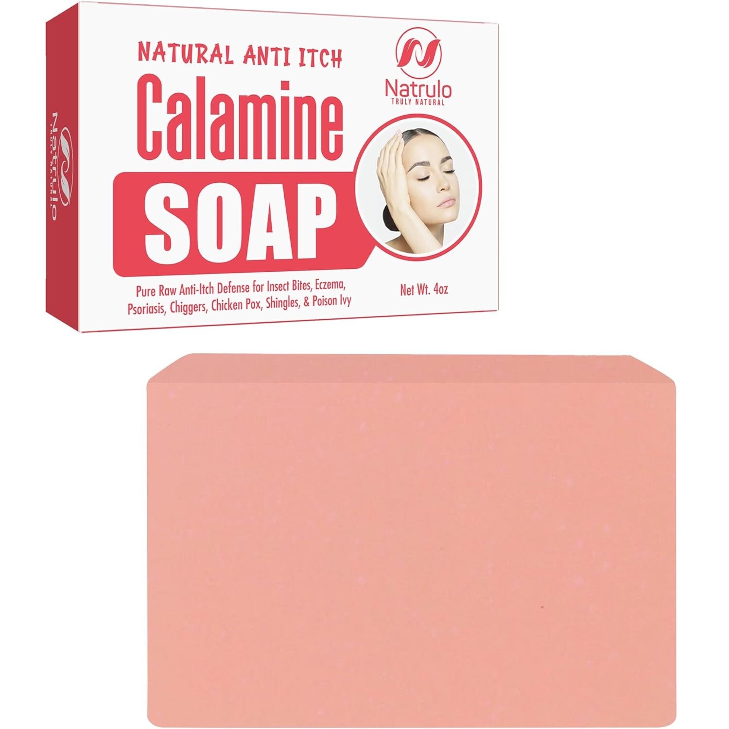 Natural Calamine Soap Bar – Instant Itch Relief for Sensitive Skin All Ages