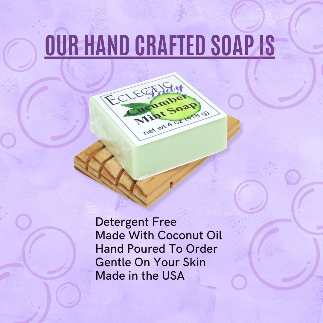 Grape Glycerin Soap by Eclectic Lady, 4 oz Bar