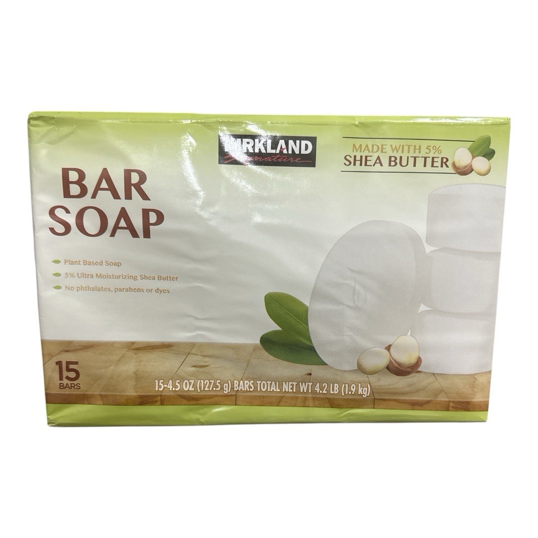 Kirkland Signature Bar Soap with Shea Butter 4.5 Ounce (15 Count)
