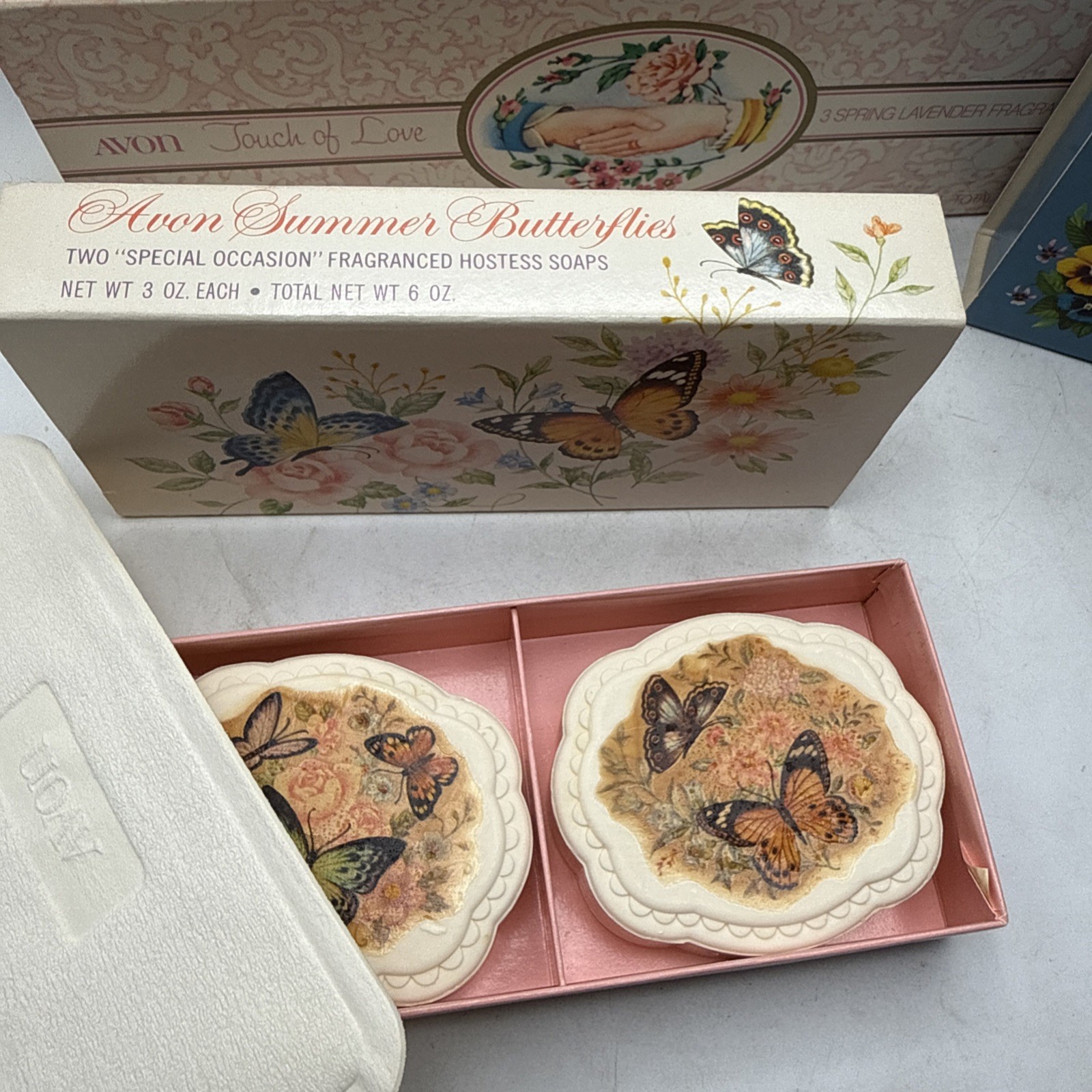 Vintage Avon Mixed Lot Of Guest Soap Sets Floral Themed