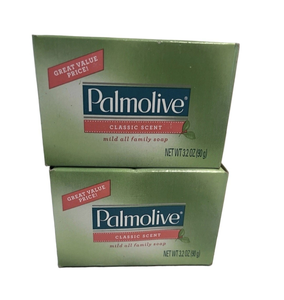 💚 PALMOLIVE 💚🌱 (2-BARS) 3.2 Oz. 🫧 ●CLASSIC SCENT● 🫧 Mild All Family Soap.