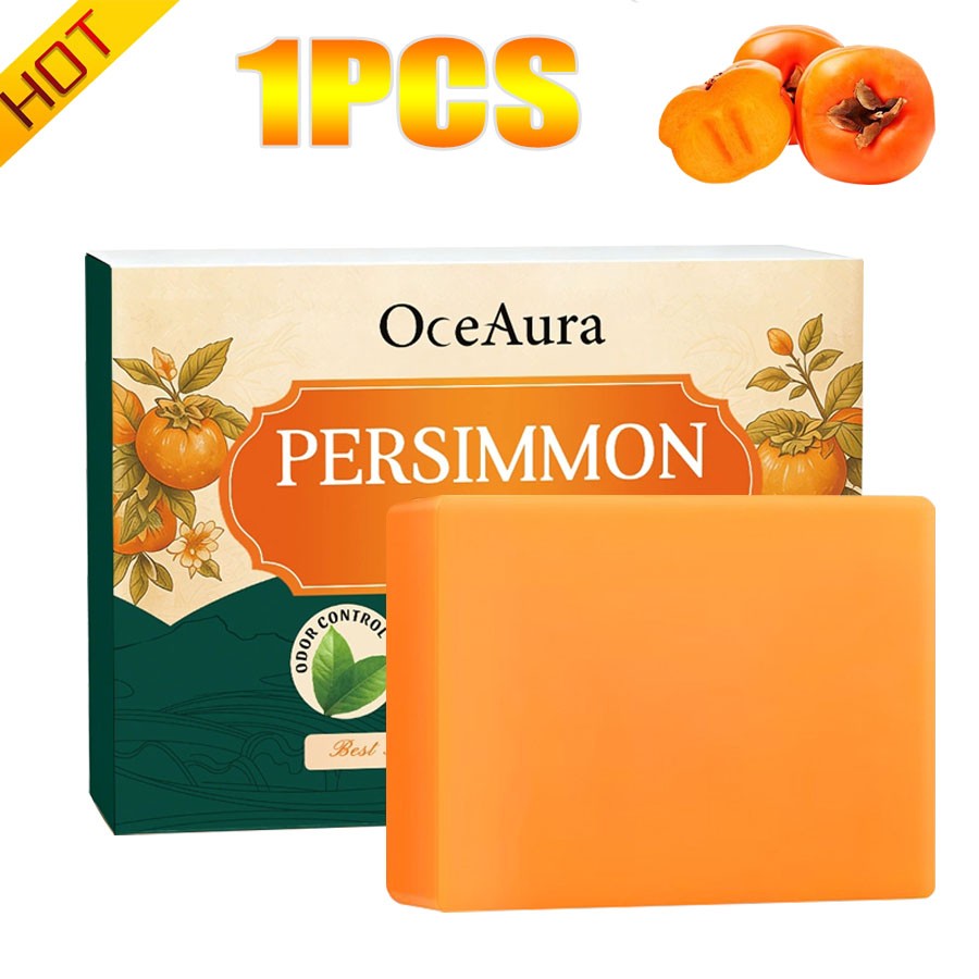 5x Swarva Persimmon Soap Bar Body Odor Control Deodorant Soap for Men &Women HOT