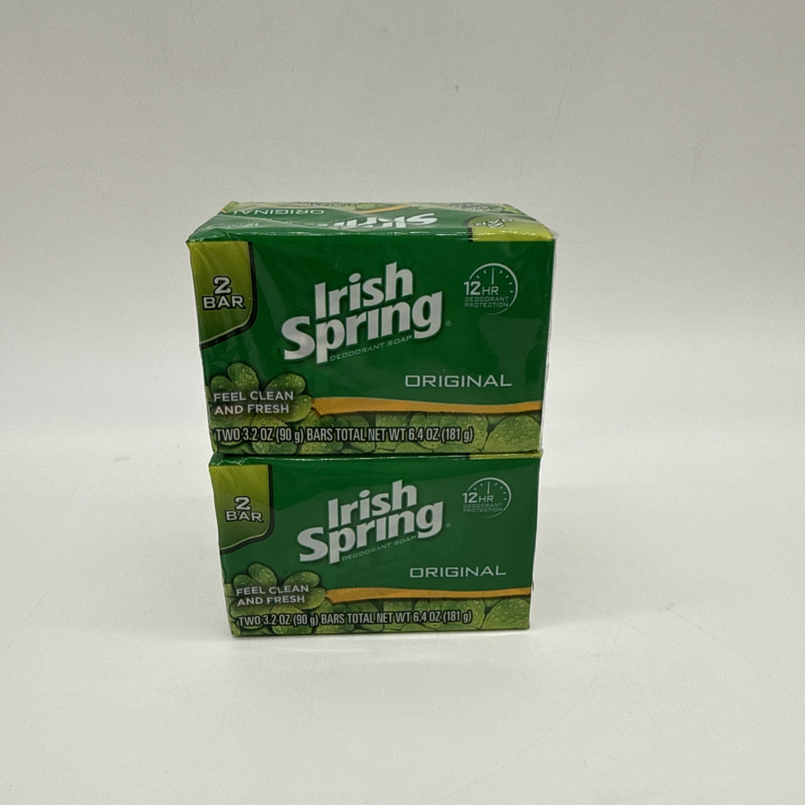 Irish Spring Original Scent Bar Soap 3.2 oz – 2 Packs – NEW SEALED 4 Bars Total