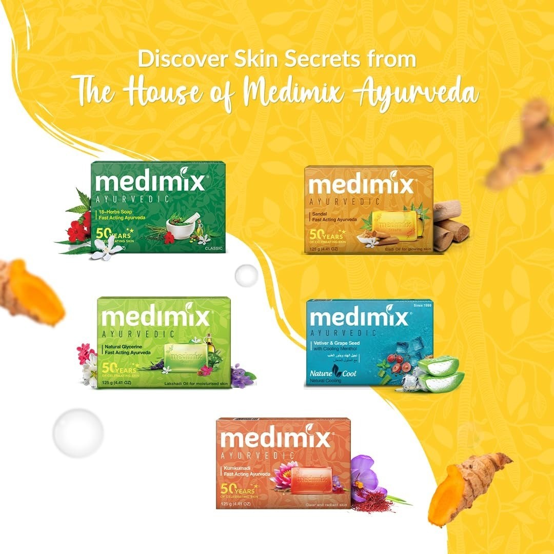 Medimix Ayurvedic Turmeric & Argan Oil Soap 115g – Skin Hydration