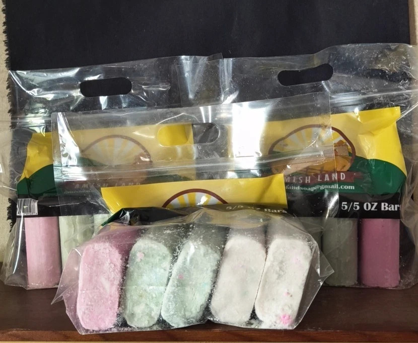 Amish Land Bar Soap 15 Huge Bars 5oz Each Made in USA 3 Packs of 5 Bars NEW