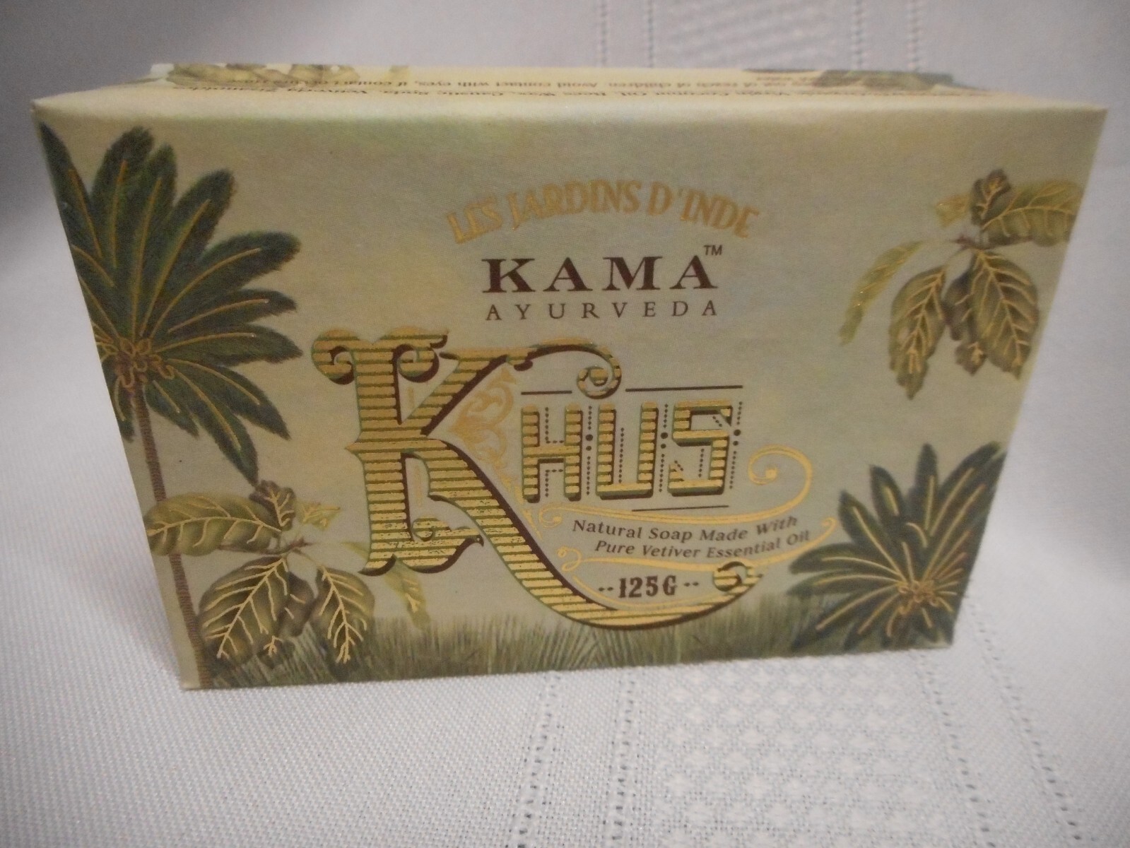 Kama Ayurveda KHUS Men’s 125G bar soap NEW In Box