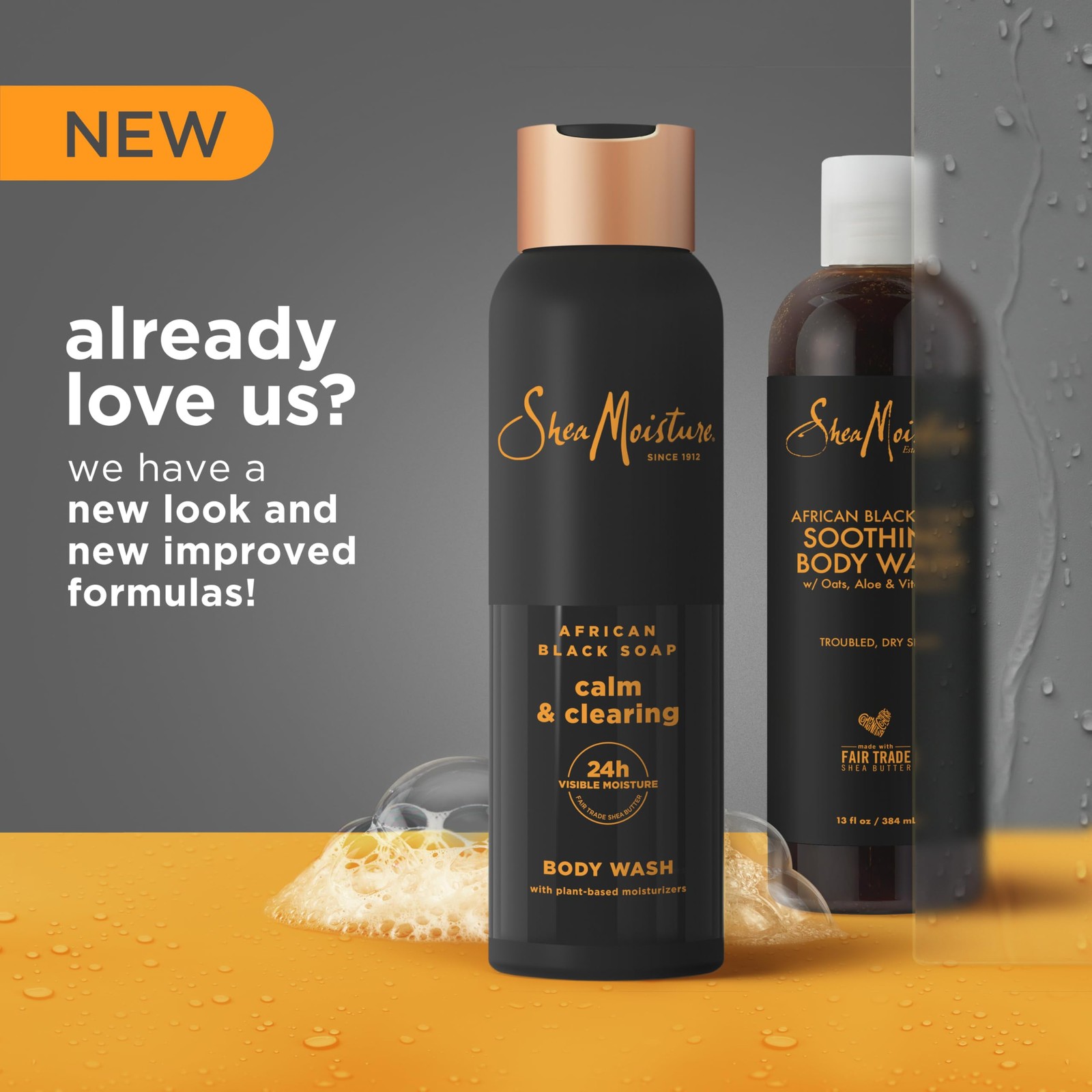 SheaMoisture African Black Soap Body Wash Calm 18 Fl Oz (Pack of 1), White