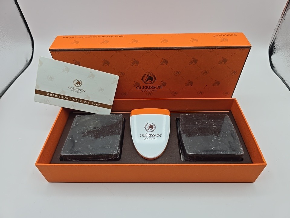 Guerisson 9 Complex Horse Oil Soap Set New Korea Handcrafted With Box
