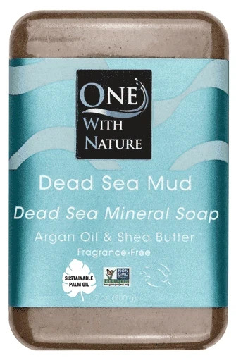 Dead Sea Mineral Soap Dead Sea Mud – Fragrance Free 7 oz Each (Pack of 6)