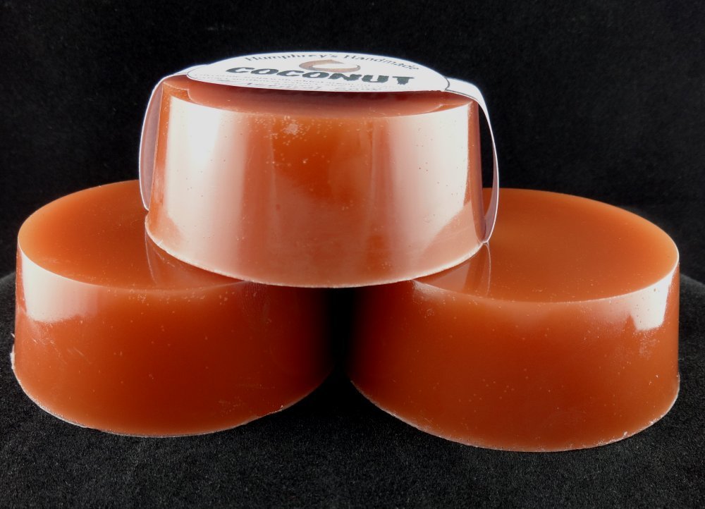 Men’s COCONUT soap, Glycerin Unisex Brown Shave & Shampoo, Argan Oil Tropical