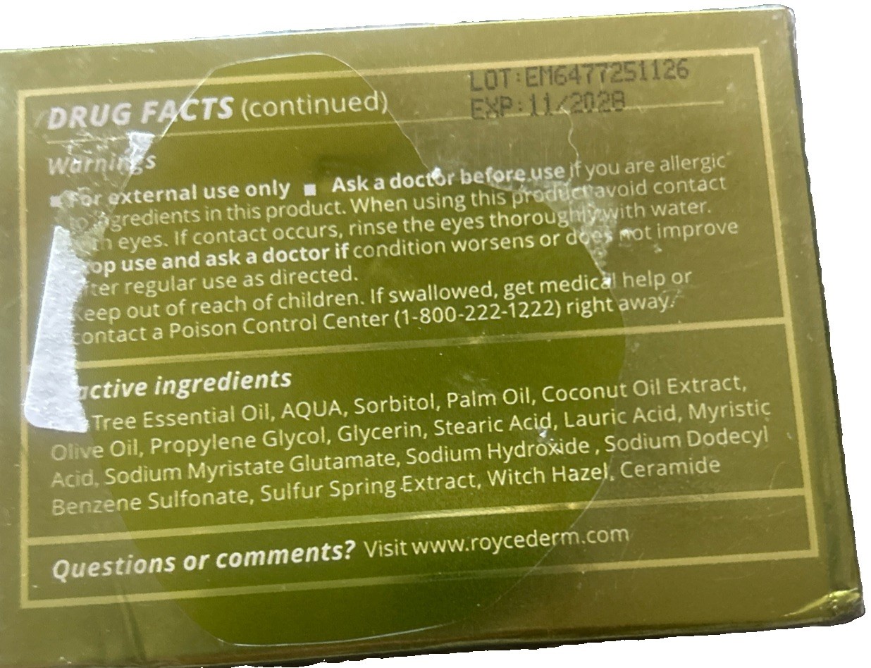 Tea Tree Oil Antifungal Soap Royce derm